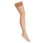Womens thigh-high hold-up fishnet stockings skin tone