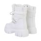 Damen Snowboots Winterboots warm gefüttert Weiß