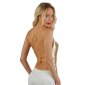 Rückenfreies Damen Party Top aus Metall Gold