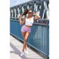 Sexy Damen Highwaist Stretch Jeans-Shorts Hotpants Flieder