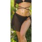 Womens cover-up mini skirt beach skirt short black