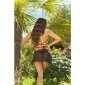 Womens cover-up mini skirt beach skirt short black