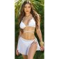 Womens cover-up mini skirt beach skirt short white