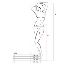 Sexy Damen Ouvert-Netzstrumpfhose in Schnür-Optik Rot