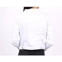 Damen Jeansjacke tailliert Weiß