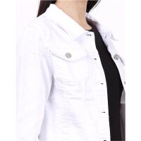 Damen Jeansjacke tailliert Weiß