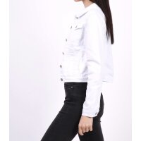 Damen Jeansjacke tailliert Weiß