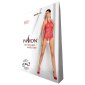 Damen Ouvert Netzbody Bodystocking Teddy Rot