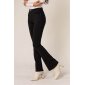 NINA CARTER Damen Bootcut Jeans 5-Pocket Schwarz