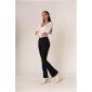 NINA CARTER Damen Bootcut Jeans 5-Pocket Schwarz