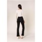 NINA CARTER Damen Bootcut Jeans 5-Pocket Schwarz