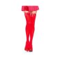 Blickdichte Leg Avenue Nylon-Strümpfe mit Schleife Rot