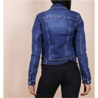 Damen Jeansjacke tailliert Dunkelblau