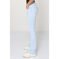Damen Bootcut-Jeans 5-Pocket Hellblau