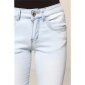 Damen Bootcut-Jeans 5-Pocket Hellblau