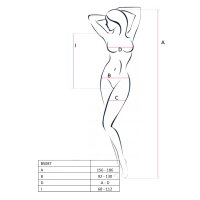 Womens open crotch mesh bodysuit bodystocking teddy white