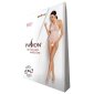 Womens open crotch mesh bodysuit bodystocking teddy white