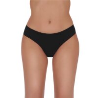 Womens basic panties slips made of cotton 3-pack black
