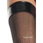 Sexy Leg Avenue womens fishnet stockings with vinyl top black