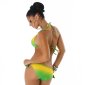 Sexy halterneck push-up bikini beachwear multicolour UK 10